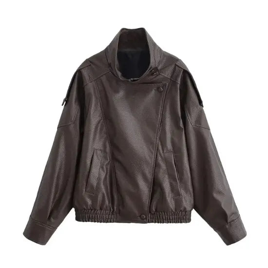 The Custom Women's Asymmetrical Bomber Hybrid Jacket image 0